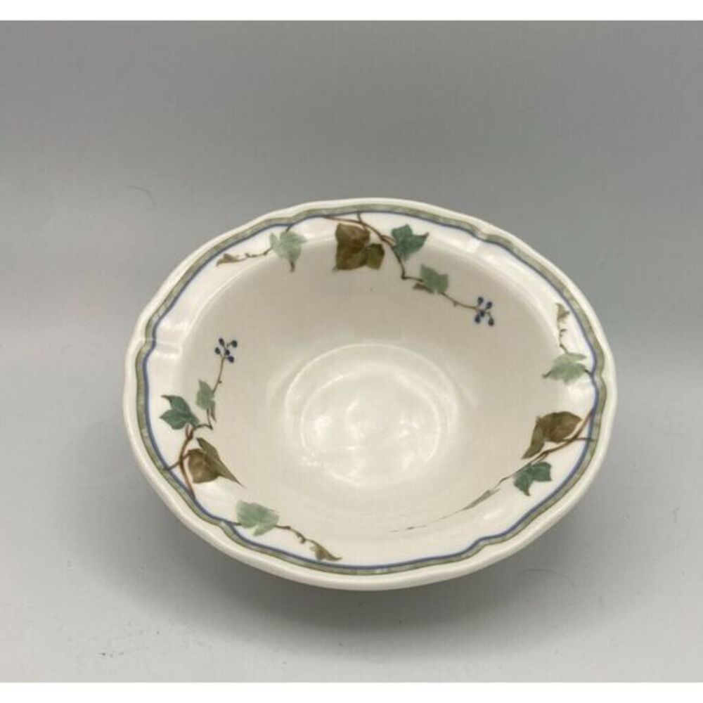 Noritake Ivy Grove Soup Cereal Bowl Green‎ Leaves